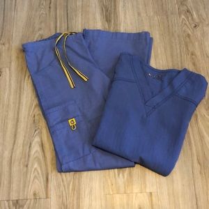 WONDERWINK CEIL BLUE SCRUB SET